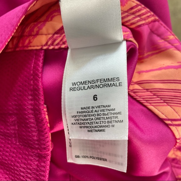 The North Face Pink Front Tie Back Pocket Board Shorts Size 6 - Picture 7 of 7